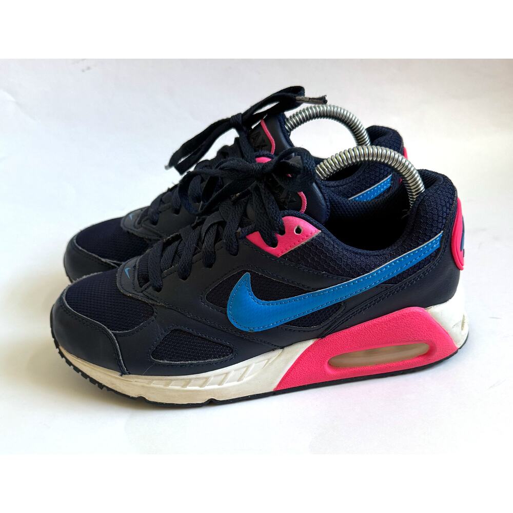 Nike Air Max Sneakers Navy Blue Pink Size Youth 4